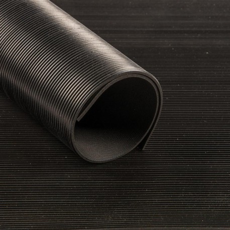 Tapis anti fatigue noir 3mm 300mm 10m