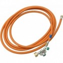 Tuyau gaz avc manomètre 5m avec Regler + SBS