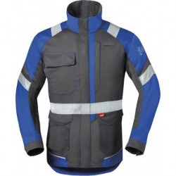 Veste longue 50285 Taille 62 charbon gris/bleu