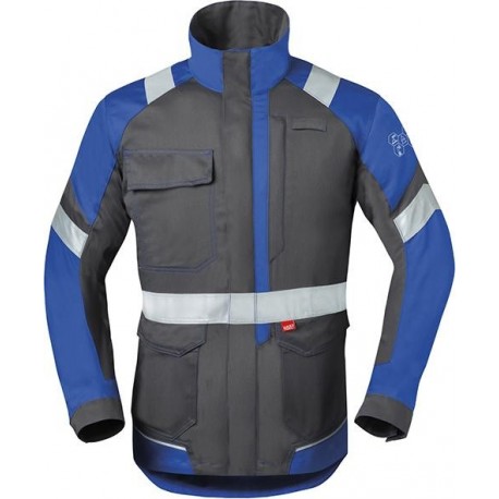 Veste longue 50285 Taille 62 charbon gris/bleu