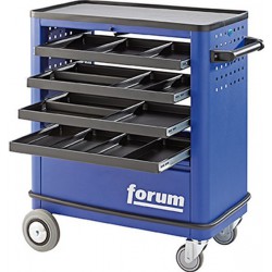 Servante d'atelier avec 4 tiroirs, Dimensions L x l x H : 625 x 400 x 930 mm, Poids 45 kg