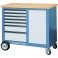 Servante roulante, type 1504, Dimensions L x l x H : 1100 x 550 x 985 mm, Force portante statique/mobile 700/500 kg, Poids 101 kg