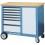 Servante roulante, type 1504, Dimensions L x l x H : 1100 x 550 x 985 mm, Force portante statique/mobile 700/500 kg, Poids 101 kg