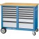 Servante roulante, type 1506 XL, Dimensions L x l x H : 1250 x 550 x 985 mm, Force portante statique/mobile 700/500 kg, Poids 140 kg