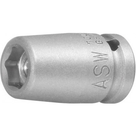 Douille à choc avec aimant 1/4" 8mm ASW 1 PCS