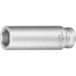 Douille à choc longue avec aimant à ressort 1/4" 7mm ASW 1 PCS