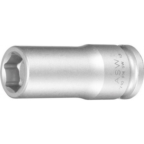 Douille à choc longue avec aimant à ressort 3/8" 13mm ASW 1 PCS