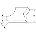 Pied à coulisse en profondeur droit 250mmHP