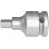Embout de vissage à choc 1/2'' pour vis femelle à 6 pans, Cote s/plats : 10 mm, Long. 55 mm, Ø extérieur de l'entraînement 25 mm