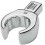 Clé polygonale emboîtable ouverte, Cote s/plats : 22 mm, Tige 9 x 12 mm, Larg. : 39,0 mm, Hauteur : 14,5 mm