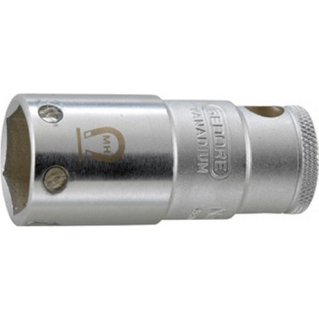 Douille pour bougie d'allumage 1/2'', Cote s/plats : 18 mm