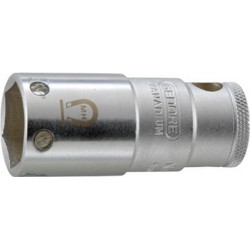Douille pour bougie d'allumage 1/2'', Cote s/plats : 20,8 mm