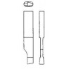 Outil trépan type 00, Type : 00, Modèle de queue Queue cylindrique 12 mm Ø, Capacité de coupe 30-200 mm