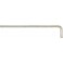 Clé coudée à 6 pans, modèle long, nickelé, Cote s/plats : 5 mm, Long. des branches 163 x 33 mm