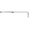Jeu de clés coudées à 6 pans, à tête sphérique, modèle long, Cote s/plats : 7 mm, Long. des branches 197 x 41 mm
