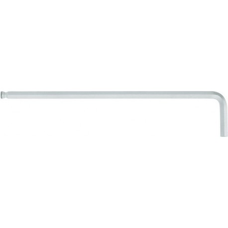 Jeu de clés coudées à 6 pans, à tête sphérique, avec porte-vis, Cote s/plats : 3 mm, Long. des branches 125 x 20 mm