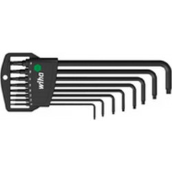 Jeu de clés coudées TORX® à tête sphérique, 8 pièces, Contenu : T 9 T 10 T 15 T 20 T 25 T 27 T 30 T 40