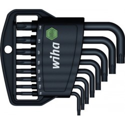 Jeu de clés coudées TORX®, Contenu : T 9 T 10 T 15 T 20 T 25 T 27 T 30 T 40