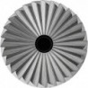 Fraise sur tige de 6 mm, en carbure, forme cylindrique ZYA-S, avec denture frontale, denture 5, Forme : ZYA-S 0413, Ø de la tête 4 mm