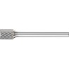 Mini-fraise sur tige de 3 mm, en carbure, forme cylindrique ZYA, denture 5, Forme : ZYA-S 0607*, Ø de la tête 6 mm