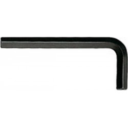 Clé coudée 6 pans, Cote s/plats : 1,3 mm, Long. des branches 41 x 13 mm