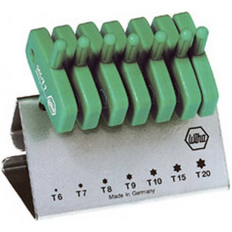 Jeu de tournevis TORX® à poignée de clé, 7 pièces, Contenu : T 6 T 7 T 8 T 9 T 10 T 15 T 20