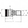 Tirettes courtes, ISO : 40, Norme Rainure circulaire Ott*, g : M16, d : 25 mm, d1 : 21,1 mm, d2 : 17 mm, l : 53 mm, l1 : 25 mm, l2 : 13,60 mm