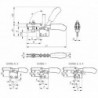 Dispositif de serrage horizontal à embase verticale, Taille : 3, Force de rétention F1 1,8 kN, Force de rétention F2 2,5 kN