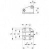 Patte d'accrochage, Taille : 5, Hauteur 49,1 mm, Long. 55 mm