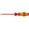 Tournevis plat VDE, Larg. : de la lame : 5,5 mm, Épais. : de la lame 1,0 mm, Long. de la lame 125 mm, Long. totale : 223 mm, Ø de la lame : 5,0 mm