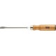 Tournevis plat, manche en bois, Larg. : de la lame : 14,0 mm, Épais. : de la lame 1,8 mm, Long. de la lame 250 mm, Long. totale : 390 mm