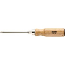 Tournevis cruciforme PH avec manche en bois, Dimensions : PH 4, Long. de la lame 200 mm, Long. totale 340 mm, Ø de la lame : 10,0 mm