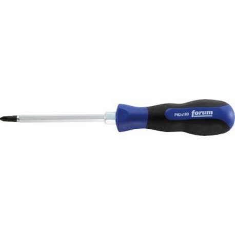 Tournevis cruciforme PH avec lame à 6 pans, Dimensions : PH 3, Long. de la lame 150 mm, Long. totale 265 mm, Lame à 6 pans : 8 mm
