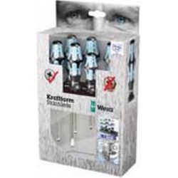 Jeu de tournevis en acier inoxydable, fente/PH, 6 pièces