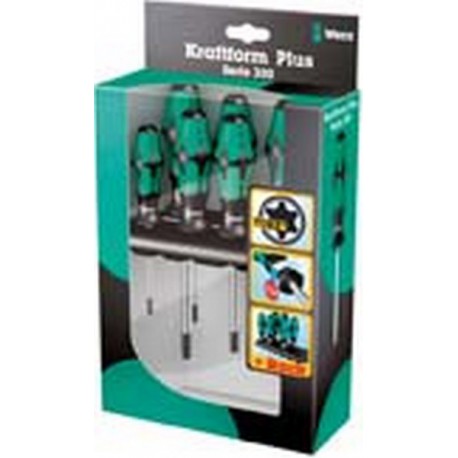 Jeu de tournevis TORX®, 6 pièces, Modèle : Avec tenon, Contenu taille T 10 T 15 T 20 T 25 T 30 T 40