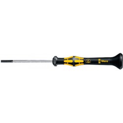 Tournevis électronique ESD plat, Larg. : de la lame : 1,8 mm, Épais. : de la lame 0,30 mm, Long. de la lame 60 mm, Long. totale : 157 mm