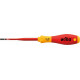 Tournevis plat VDE slimFix, Larg. : de la lame : 3,5 mm, Épais. : de la lame 0,6 mm, Long. de la lame 100 mm, Long. totale : 204 mm, Ø de la lame : 5,3 mm