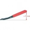 Pince coupante latérale démultipliée, courbée, Long. : 200 mm, Capacité de coupe pour fil semi-dur Ø 4,2 mm, fil dur Ø 3,0 mm, corde à piano Ø 2,5 mm