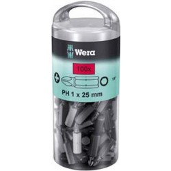 Embout cruciforme PH 1/4'' grand pack, 25 mm de long, Dimensions : PH 2