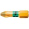 Embout diamanté semi-dur avec zone de Bi-torsion pour vis cruciforme 1/4'' PH, 25 mm de long, Dimensions : PH 2, Long. totale 25 mm