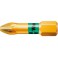 Embout diamanté, avec zone de Bi-torsion pour vis cruciforme 1/4'' PZ, Dimensions : PZ 1, Long. totale 25 mm