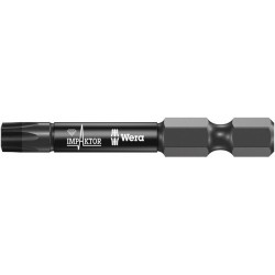 Embout pour vis TORX® femelle 1/4'' Impaktor, 50 mm, Dimensions : T 25, Long. totale 50 mm (Par 5)