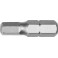 Embout pour vis à 6 pans femelle 1/4'', semi-dur, 25 mm de long, Cote s/plats : 5,0 mm