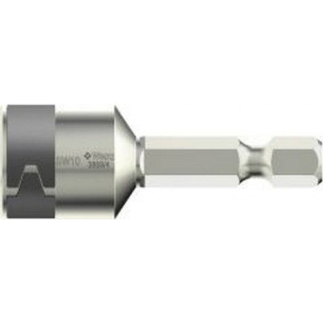 Douille 1/4'' acier inoxydable, 50 mm long, en pouces américains, Cote s/plats : 3/8 pouces