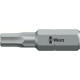 Embout pour vis à 6 pans femelle 1/4'', semi-dur, 25 mm de long, Cote s/plats : 5,0 mm