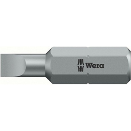 Embout tenace 1/4" DIN3126C6,3 plat 8x1,6x25mm Wera 1 PCS