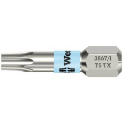 Embout inox 1/4" DIN3126C6,3 T30x25mm Wera 1 PCS