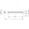 Vis fraisée HECO-MMSplus-SS 7,5x 50/15 SW10 zn-bl (Par 50)