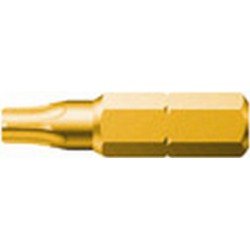 Embout pour vis TORX® 1/4'', 25 mm long, semi-dur, profil fraisé avec porte-vis, Dimensions : T 20