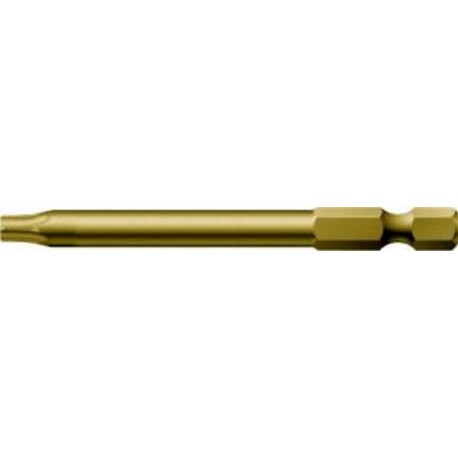 Embout pour vis TORX® 1/4'', 50 mm long, profil fraisé avec porte-vis, Dimensions : T 20